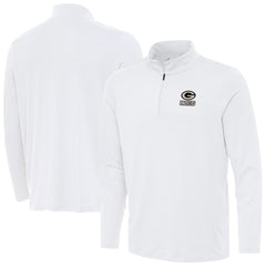 Green Bay Packers Antigua Reprocess Quarter-Zip Top White