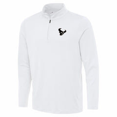 Houston Texans Antigua Reprocess Quarter-Zip Top White