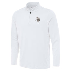 Minnesota Vikings Antigua Reprocess Quarter-Zip Top White