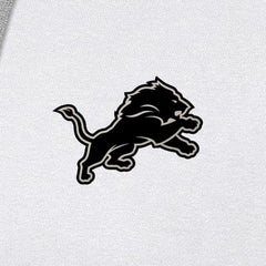 Detroit Lions Antigua Brushed Carbon Victory Pullover Hoodie White