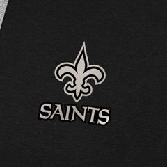 New Orleans Saints Antigua Brushed Carbon Victory Pullover Hoodie Black