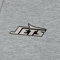 New York Jets Antigua Brushed Carbon Victory Pullover Hoodie Heather Gray