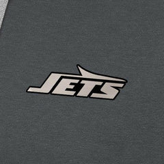 New York Jets Antigua Brushed Carbon Victory Pullover Hoodie Charcoal