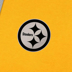 Pittsburgh Steelers Antigua Brushed Carbon Victory Pullover Hoodie Gold