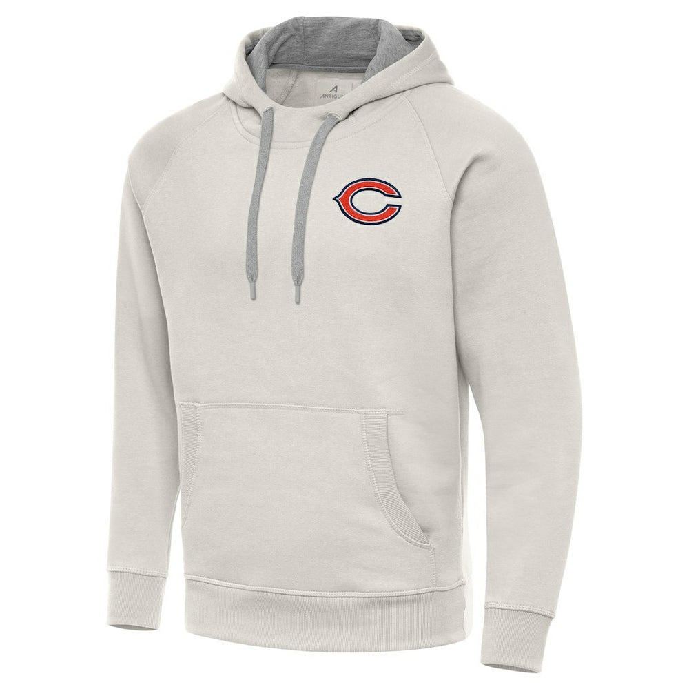 Chicago Bears Antigua Victory Raglan Pullover Hoodie Cream