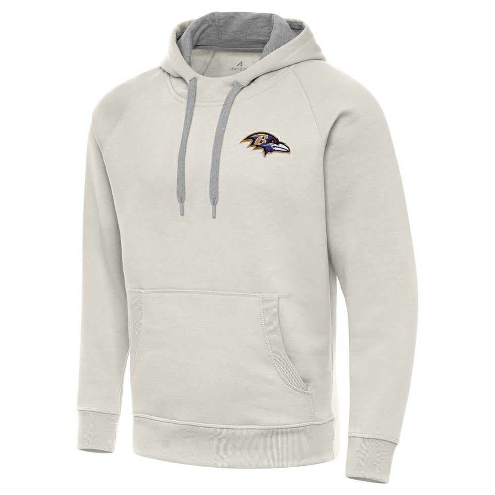Baltimore Ravens Antigua Victory Raglan Pullover Hoodie Cream