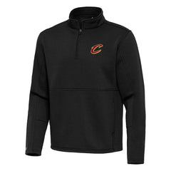 Cleveland Cavaliers Antigua Twist Quarter-Zip Pullover Top - Black