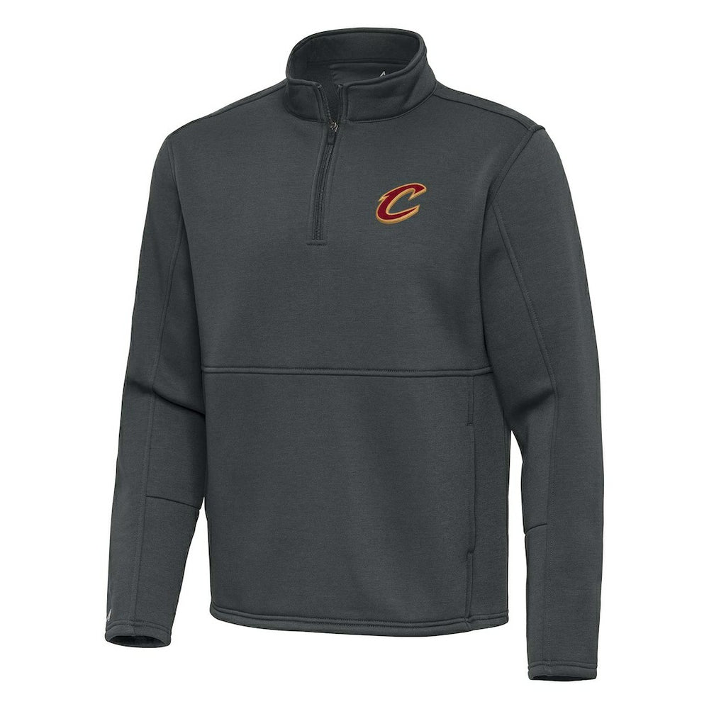 Cleveland Cavaliers Antigua Twist Quarter-Zip Pullover Top - Pewter