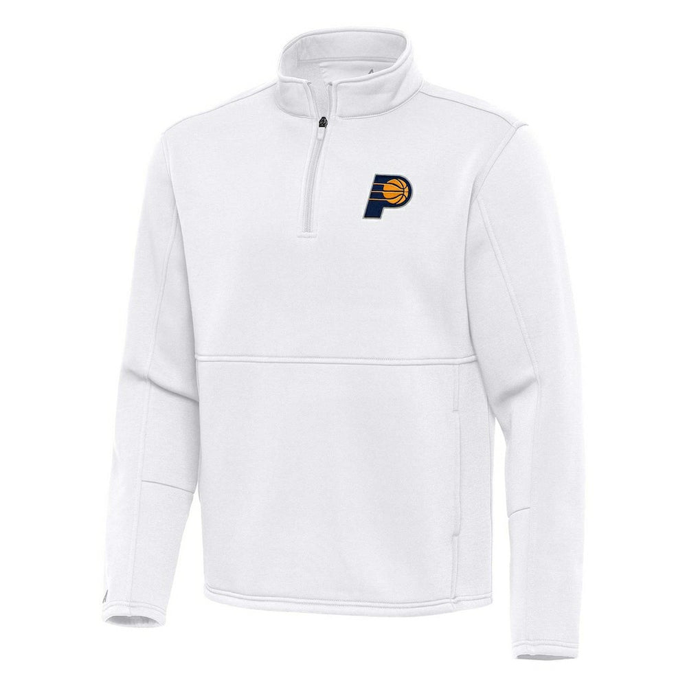 Indiana Pacers Antigua Twist Quarter-Zip Pullover Top - White