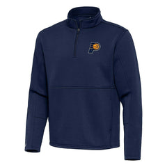 Indiana Pacers Antigua Twist Quarter-Zip Pullover Top - Navy