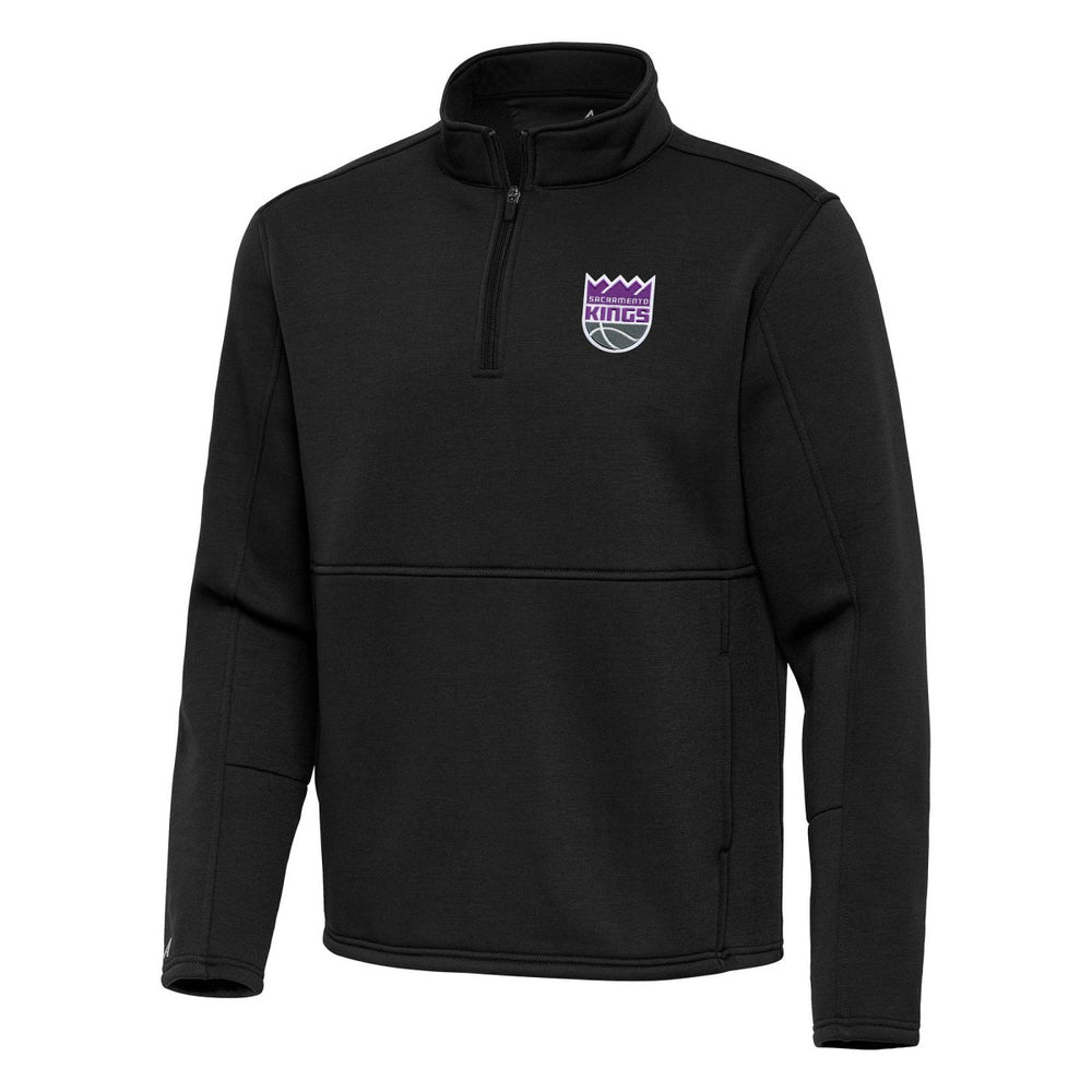 Sacramento Kings Antigua Twist Quarter-Zip Pullover Top - Black
