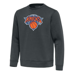 New York Knicks Antigua Relevant Pullover Sweatshirt Pewter