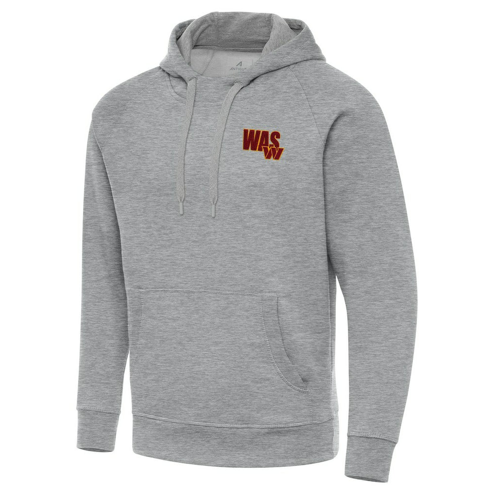 Men's Washington Commanders Antigua Victory Pullover Hoodie Heather Gray