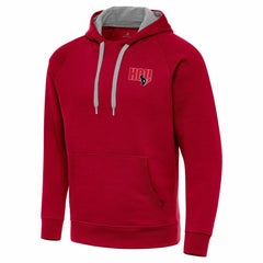 Men's Houston Texans Antigua Victory Pullover Hoodie Red