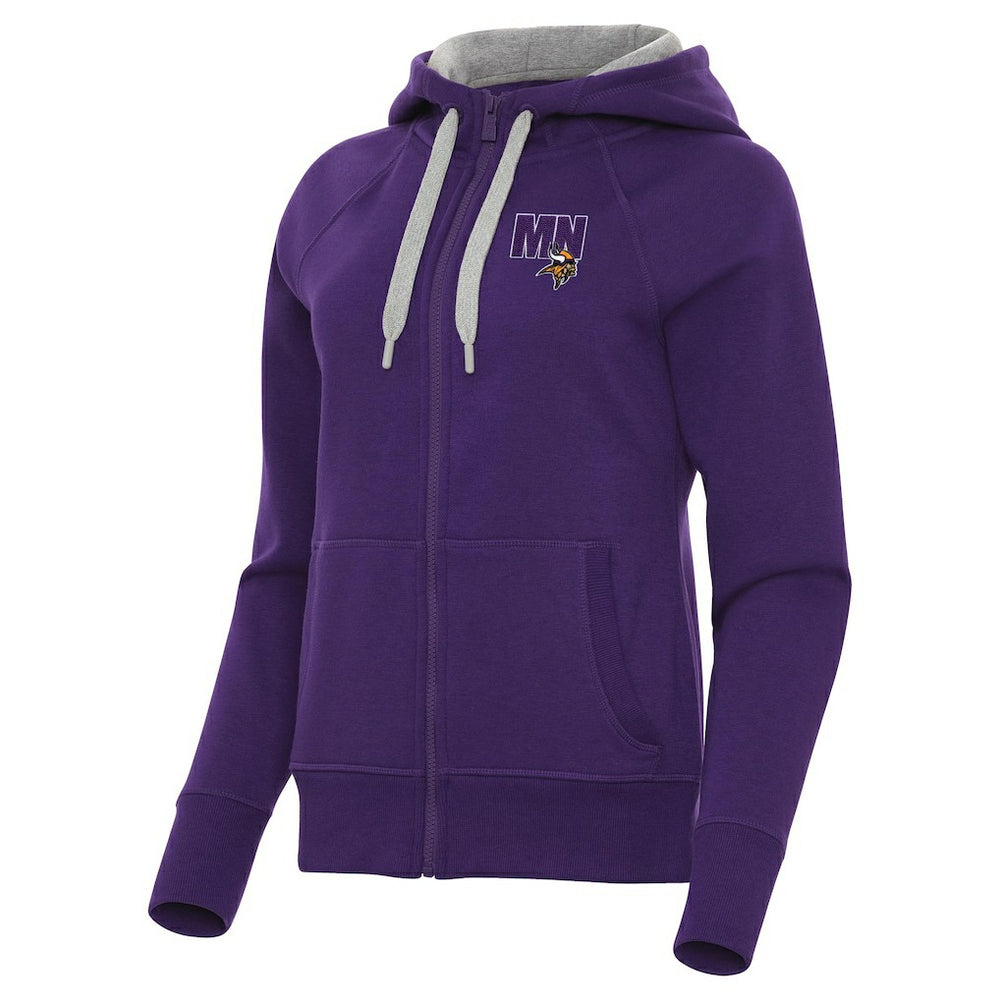 Minnesota Vikings Antigua Women's Victory Full-Zip Hoodie Purple