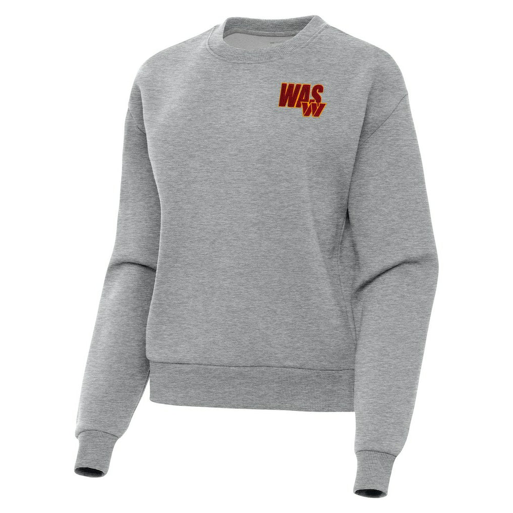 Washington Commanders Antigua Women's Victory Pullover Sweatshirt Heather Gray