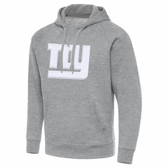 New York Giants Antigua Victory Pullover Hoodie Heather Gray