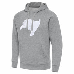 Tampa Bay Buccaneers Antigua Victory Pullover Hoodie Heather Gray