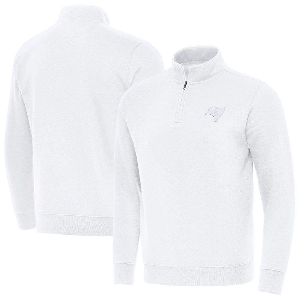 Tampa Bay Buccaneers Antigua Victory Quarter-Zip Top White