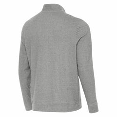 Detroit Lions Antigua Subtle Quarter-Zip Top Heather Gray
