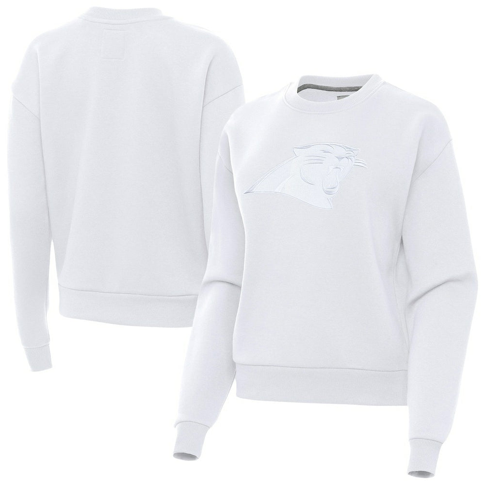 Carolina Panthers Antigua Women's Victory Pullover Sweatshirt White