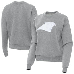 Carolina Panthers Antigua Women's Victory Pullover Sweatshirt Heather Gray
