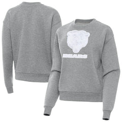 Chicago Bears Antigua Women's Victory Pullover Sweatshirt Heather Gray