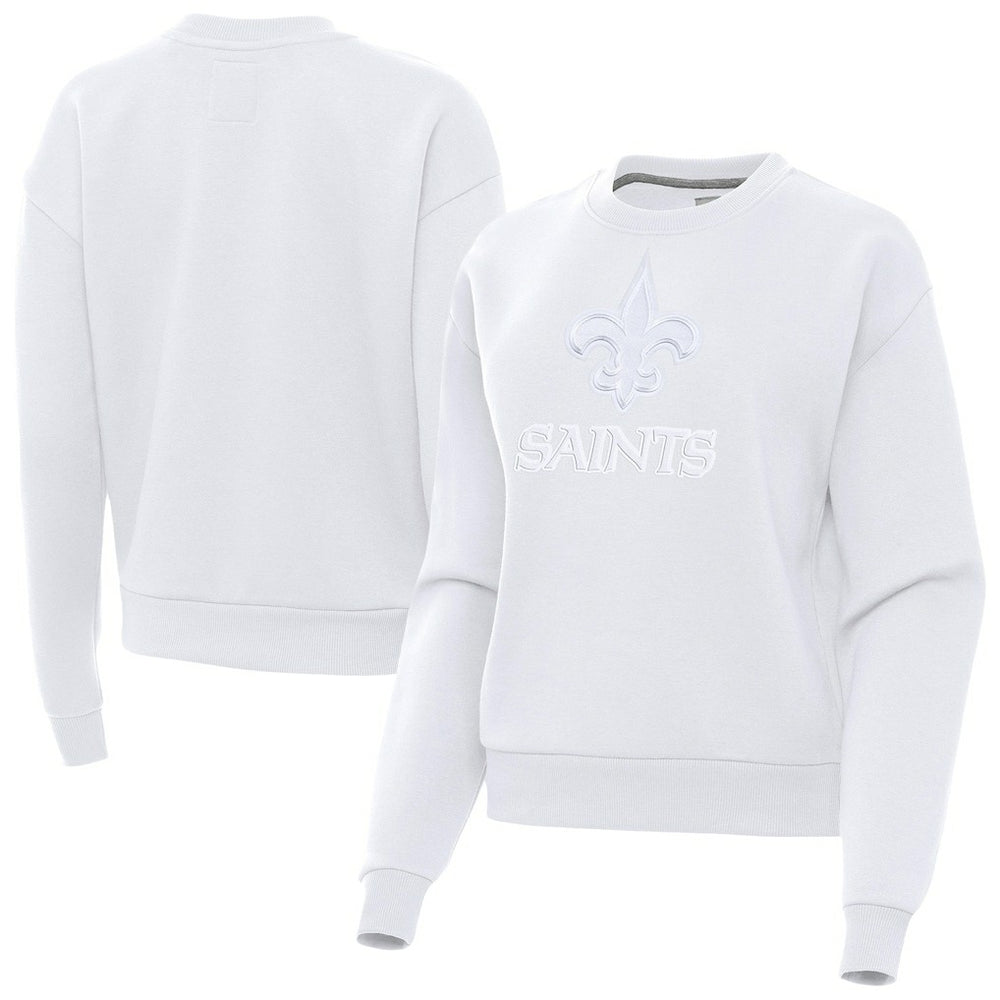 New Orleans Saints Antigua Women's Victory Pullover Sweatshirt White