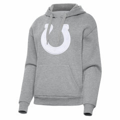 Indianapolis Colts Antigua Women's Victory Pullover Hoodie Heather Gray