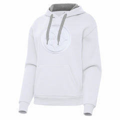 Pittsburgh Steelers Antigua Women's Victory Pullover Hoodie White
