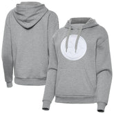 Pittsburgh Steelers Antigua Women's Victory Pullover Hoodie Heather Gray