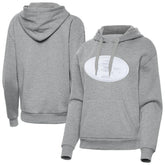 San Francisco 49ers Antigua Women's Victory Pullover Hoodie Heather Gray