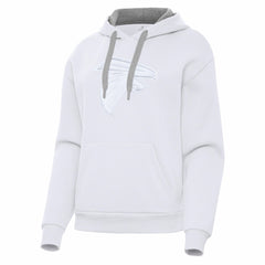 Atlanta Falcons Antigua Women's Victory Pullover Hoodie White