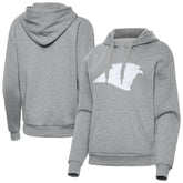 Carolina Panthers Antigua Women's Victory Pullover Hoodie Heather Gray