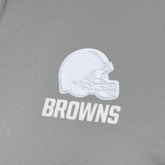 Cleveland Browns Antigua Women's Reprocess Quarter-Zip Top Gray