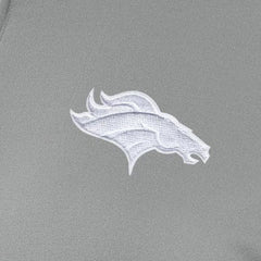 Denver Broncos Antigua Women's Reprocess Quarter-Zip Top Gray