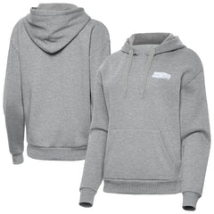 Seattle Seahawks Antigua Women's Victory Pullover Hoodie Heather Gray