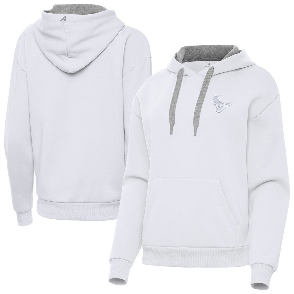 Houston Texans Antigua Women's Victory Pullover Hoodie White