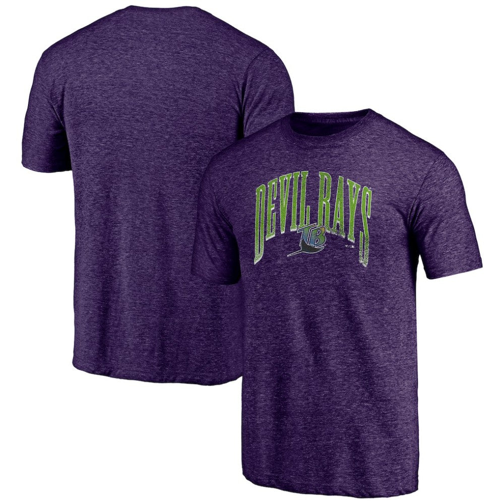 Tampa Bay Rays Purple Cooperstown Collection Line Corps Tri-Blend T-Shirt - MLB Discount