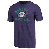 Charlotte Hornets Purple Half Classic Tri-Blend T-Shirt