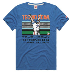 John Elway Denver Broncos Homage Unisex Tecmo Bowl Retired Player Graphic Tri-Blend T-Shirt Royal