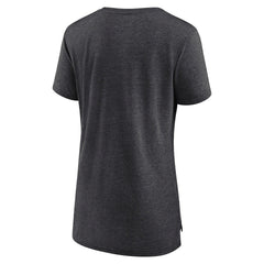Nike Las Vegas Raiders Women's Vintage Graphic Tri-Blend Scoop Neck T-Shirt Charcoal