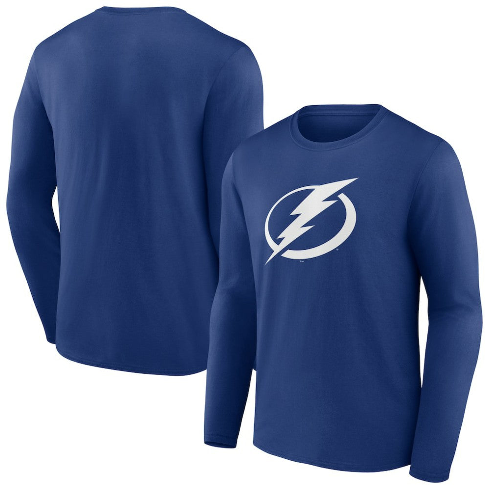 Tampa Bay Lightning Blue Primary Logo Long Sleeve T-Shirt - NHL 202391397