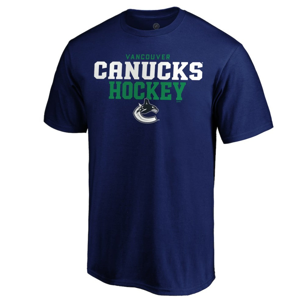 Vancouver Canucks Navy Double Stack T-Shirt - NHL 202391471