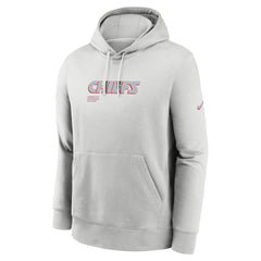 Nike Kansas City Chiefs Edge Pack French Terry Club Pullover Hoodie Gray