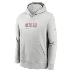 Nike San Francisco 49ers Edge Pack French Terry Club Pullover Hoodie Gray