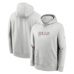 Nike Buffalo Bills Edge Pack French Terry Club Pullover Hoodie Gray