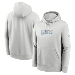 Nike Detroit Lions Edge Pack French Terry Club Pullover Hoodie Gray