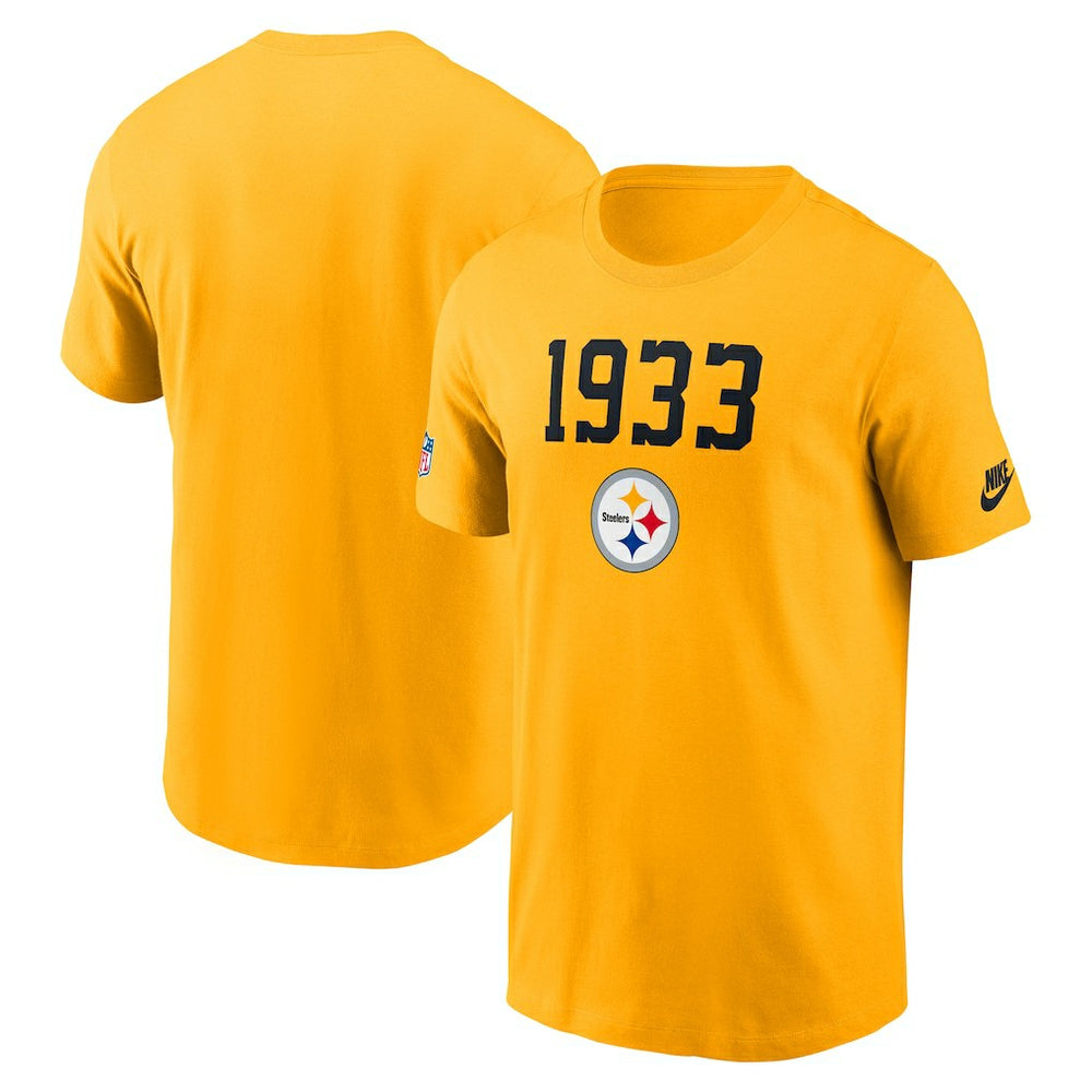 Nike Pittsburgh Steelers 1933 Alt Pack Onside Conversion Performance T-Shirt Gold