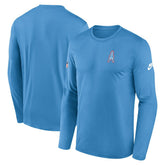 Nike Tennessee Titans Legend Oilers Throwback Dri-FIT Long Sleeve T-Shirt Navy